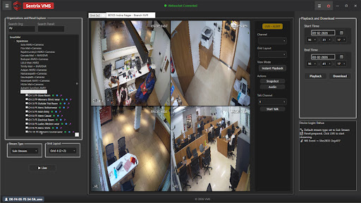 Sentrix VMS Interface